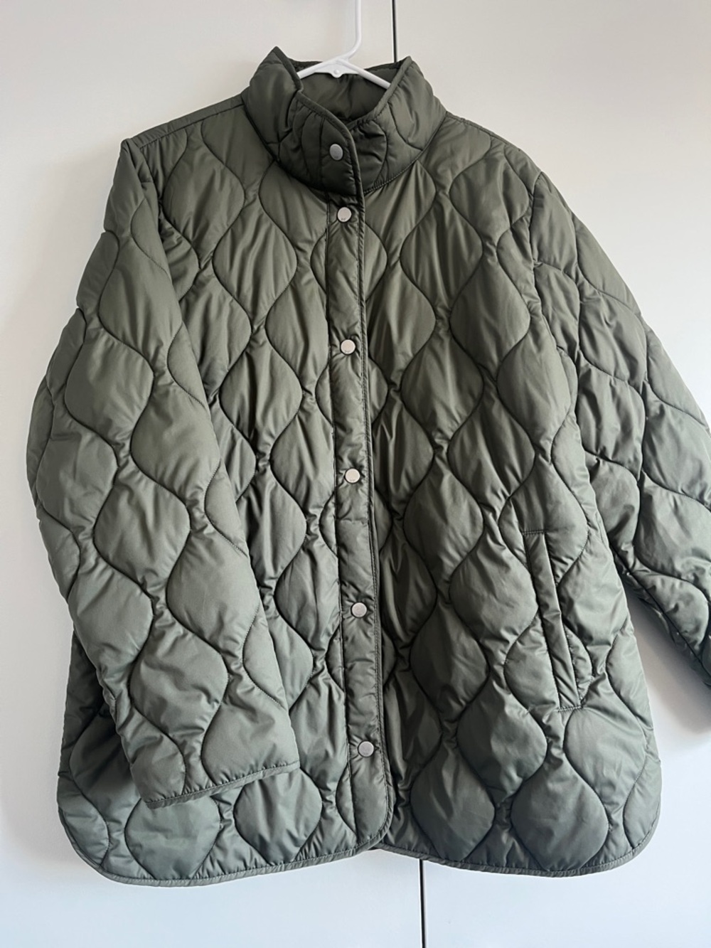 32 Degrees Quilted Lightweight Front-Snap Coat / Jacket